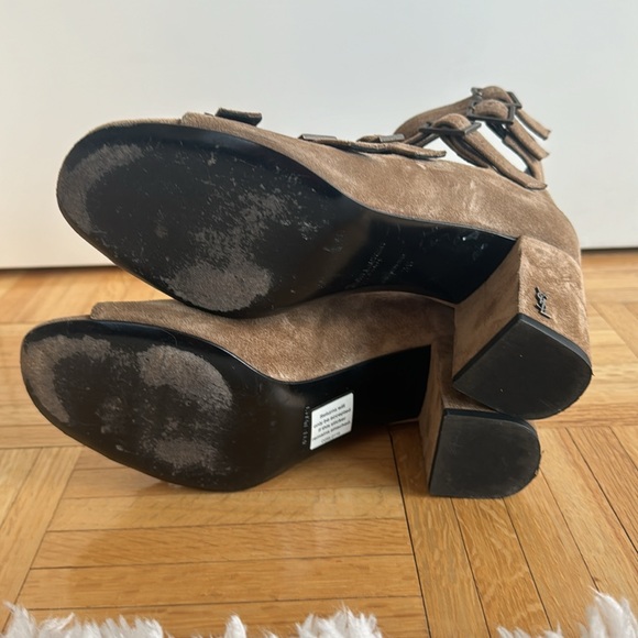 SAINT LAURENT Suede Gladiator Sandals Size 6 - Picture 9 of 10